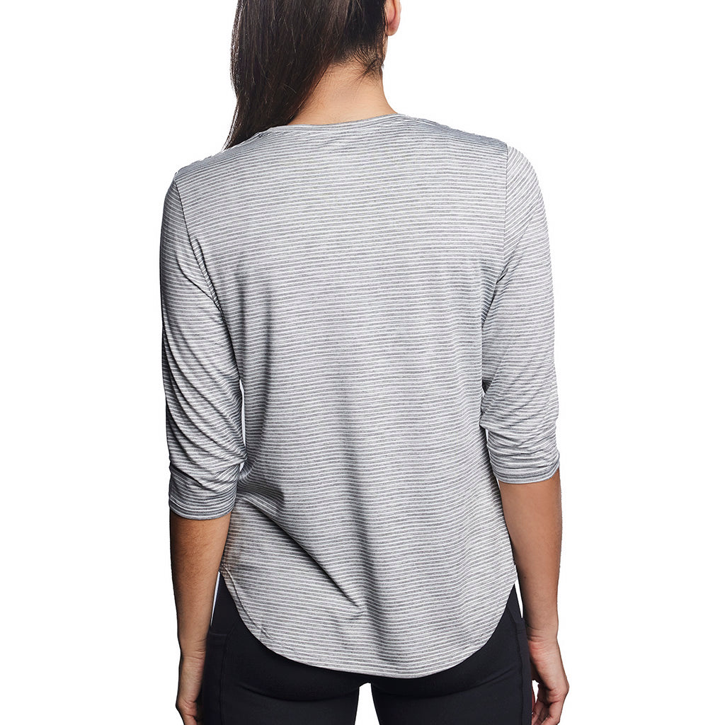 T-shirt rafraîchissant manches 3/4 femme — Ni trop chaud, ni trop froid