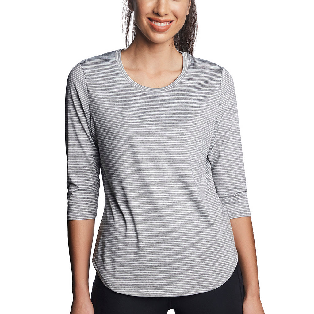T-shirt rafraîchissant manches 3/4 femme — Ni trop chaud, ni trop froid