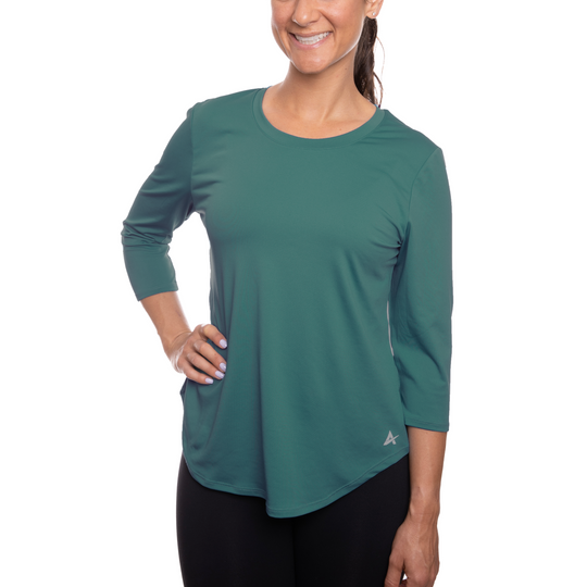 T-shirt rafraîchissant manches 3/4 femme — Ni trop chaud, ni trop froid