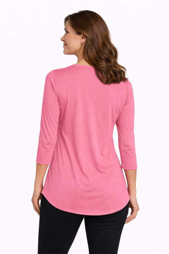 T-shirt rafraîchissant manches 3/4 femme — Ni trop chaud, ni trop froid
