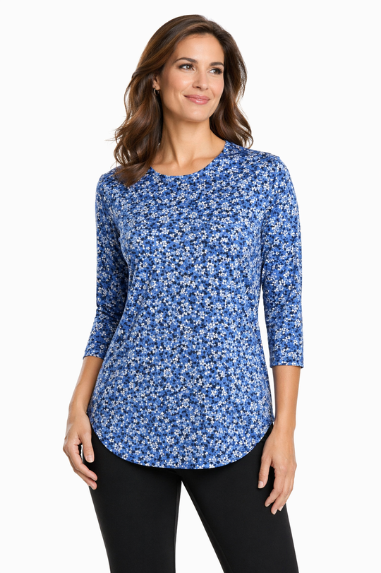 T-shirt rafraîchissant manches 3/4 femme — Ni trop chaud, ni trop froid