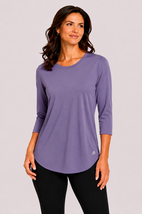 T-shirt rafraîchissant manches 3/4 femme — Ni trop chaud, ni trop froid