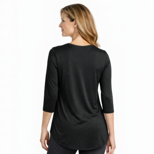T-shirt rafraîchissant manches 3/4 femme — Ni trop chaud, ni trop froid