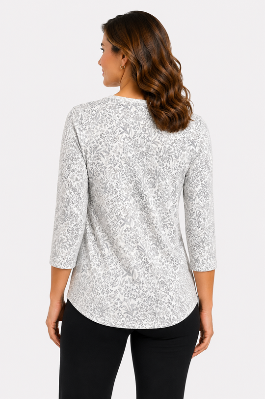 T-shirt rafraîchissant manches 3/4 femme — Ni trop chaud, ni trop froid