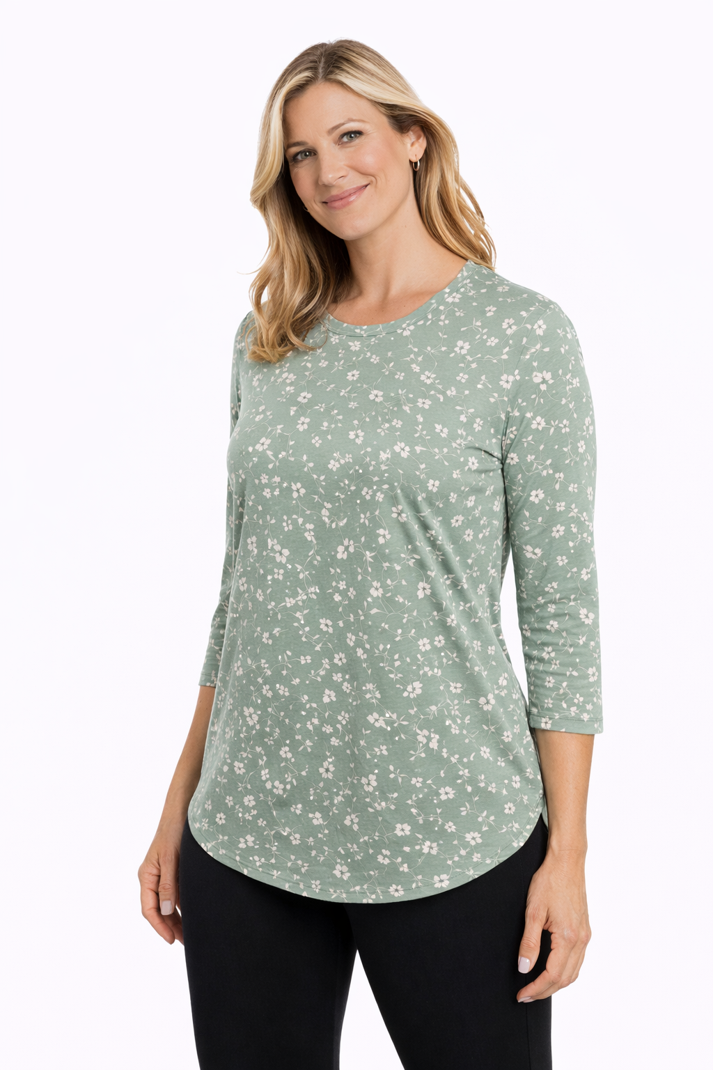 T-shirt rafraîchissant manches 3/4 femme — Ni trop chaud, ni trop froid