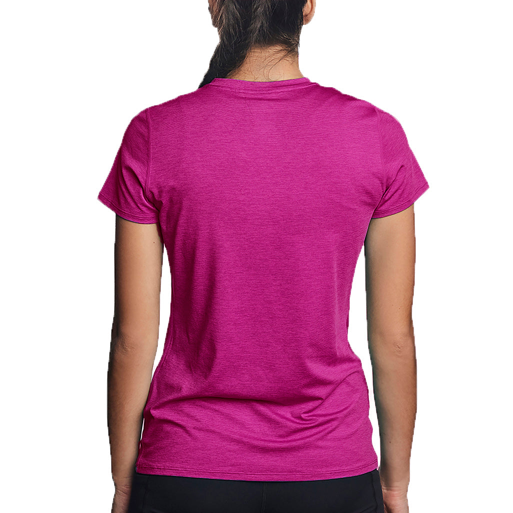 T-shirt rafraîchissant col V femme — La chaleur ne gagne plus