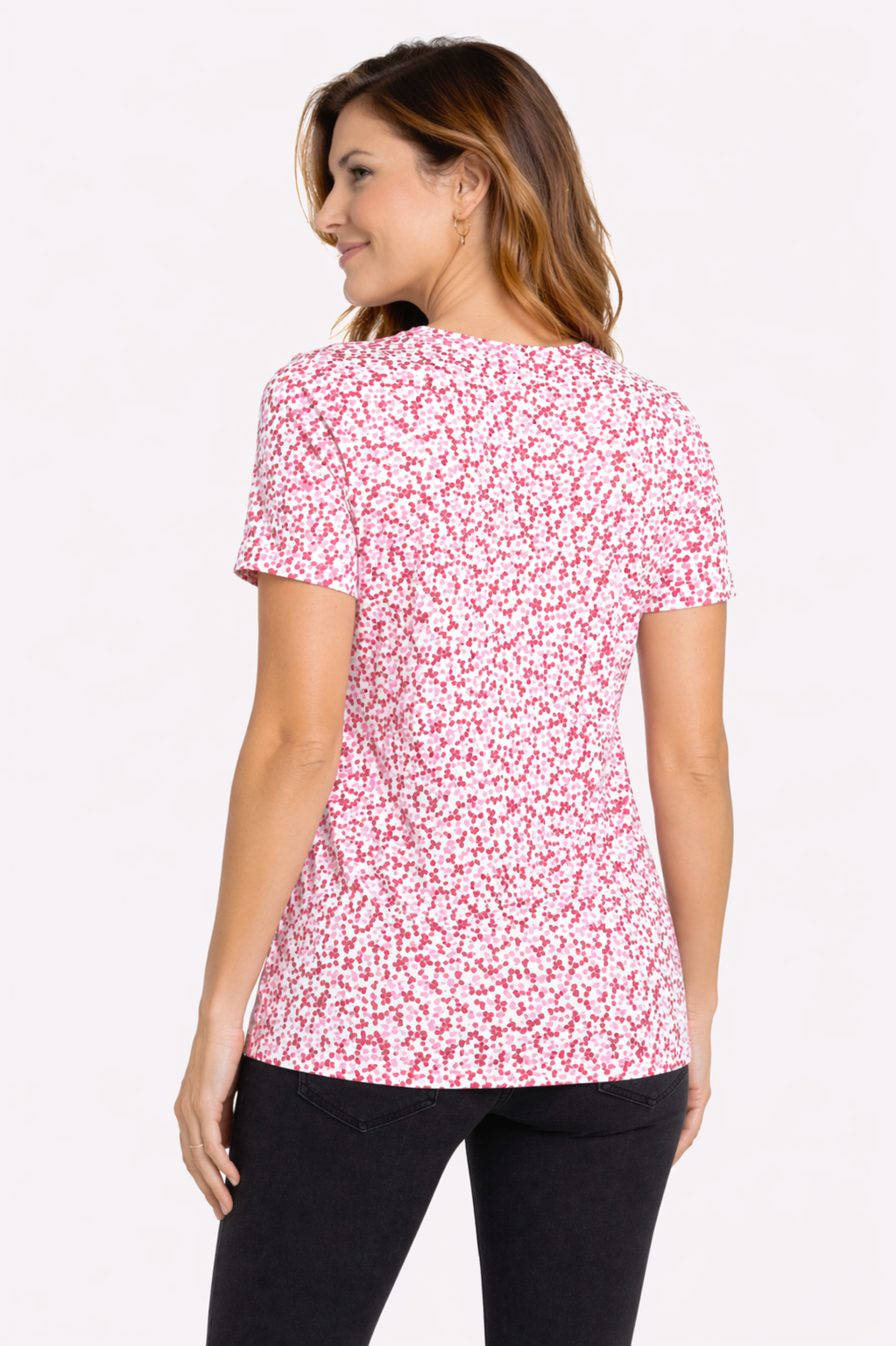 T-shirt rafraîchissant col V femme — La chaleur ne gagne plus