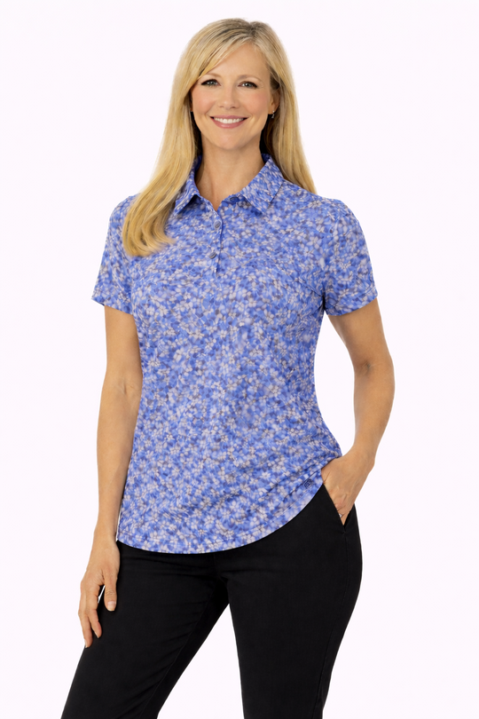 Polo rafraîchissant femme — Look propre, peau au frais