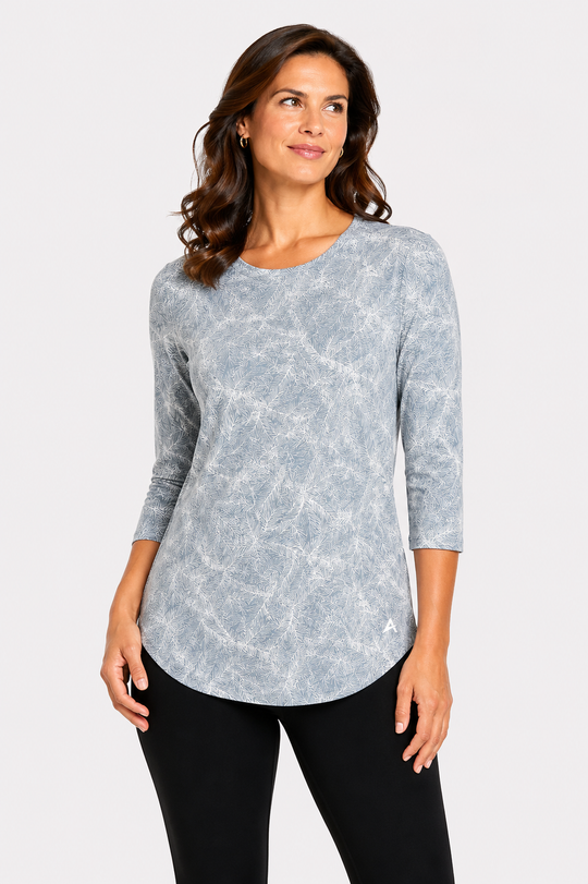 T-shirt rafraîchissant manches 3/4 femme — Ni trop chaud, ni trop froid