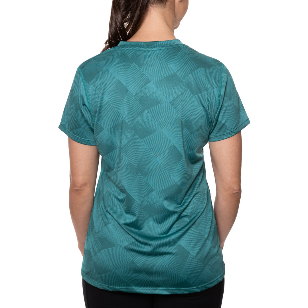 T-shirt rafraîchissant col V femme — La chaleur ne gagne plus