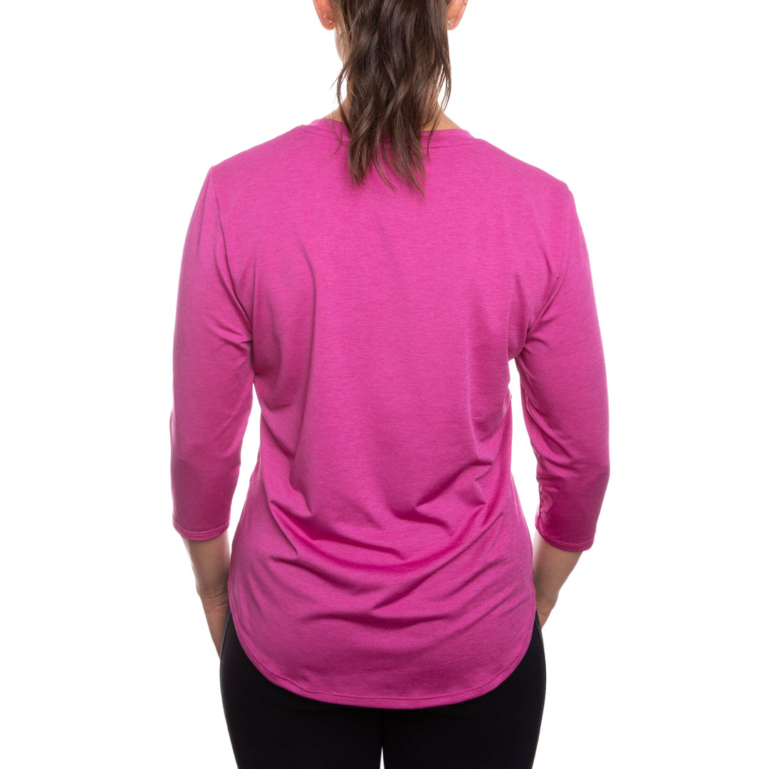 T-shirt rafraîchissant manches 3/4 femme — Ni trop chaud, ni trop froid