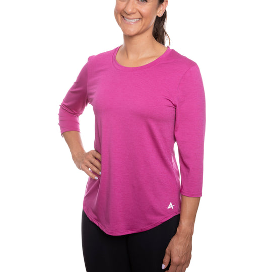 T-shirt rafraîchissant manches 3/4 femme — Ni trop chaud, ni trop froid
