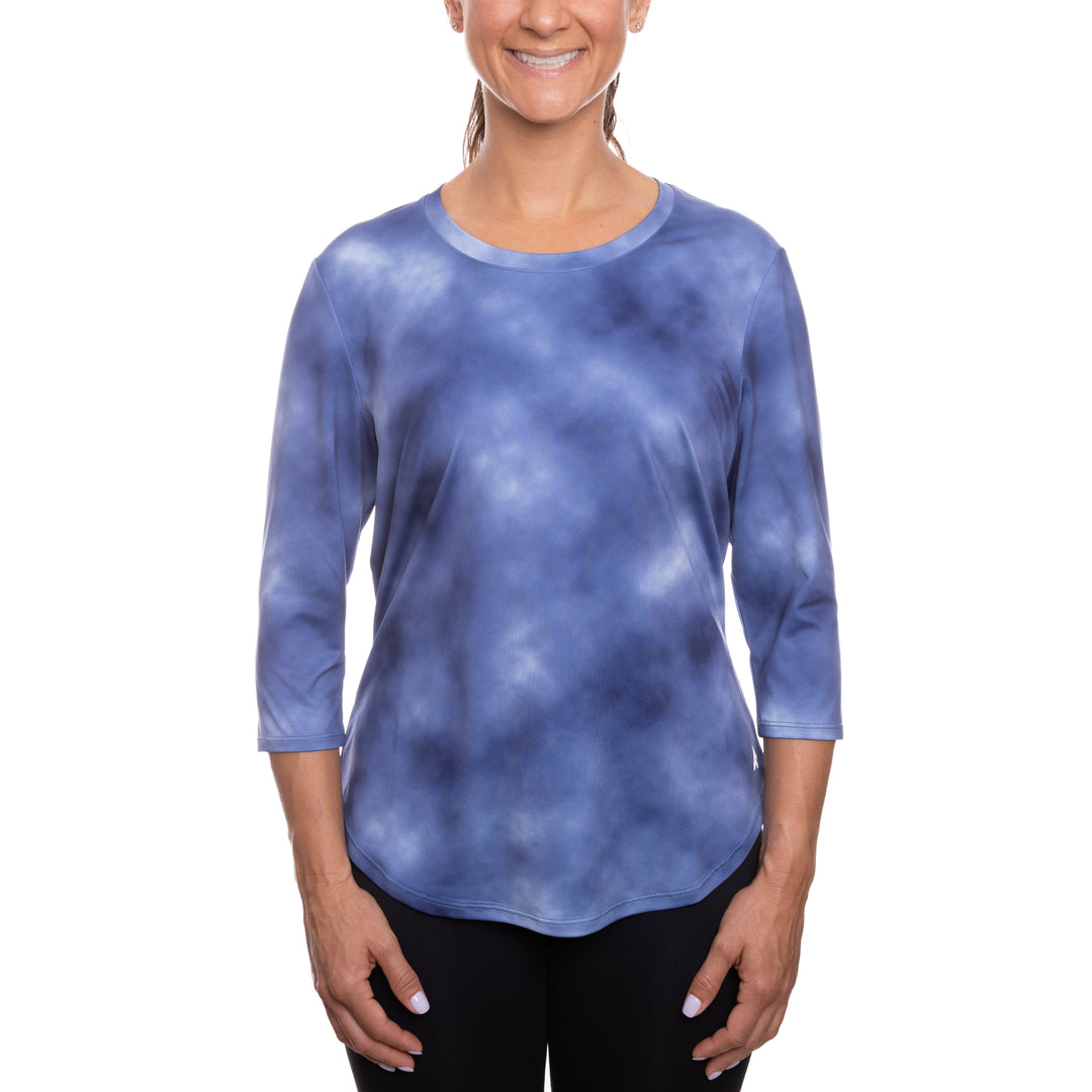 T-shirt rafraîchissant manches 3/4 femme — Ni trop chaud, ni trop froid
