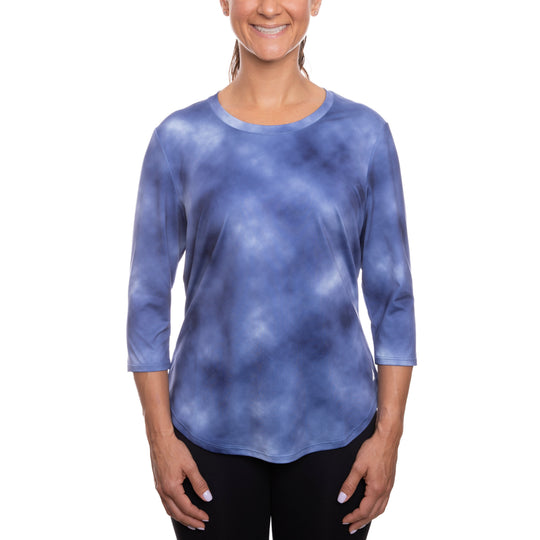 T-shirt rafraîchissant manches 3/4 femme — Ni trop chaud, ni trop froid