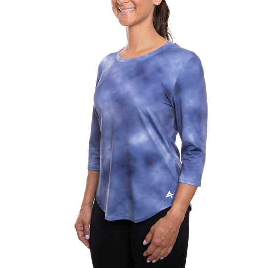 T-shirt rafraîchissant manches 3/4 femme — Ni trop chaud, ni trop froid