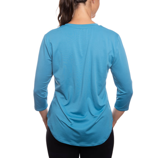 T-shirt rafraîchissant manches 3/4 femme — Ni trop chaud, ni trop froid