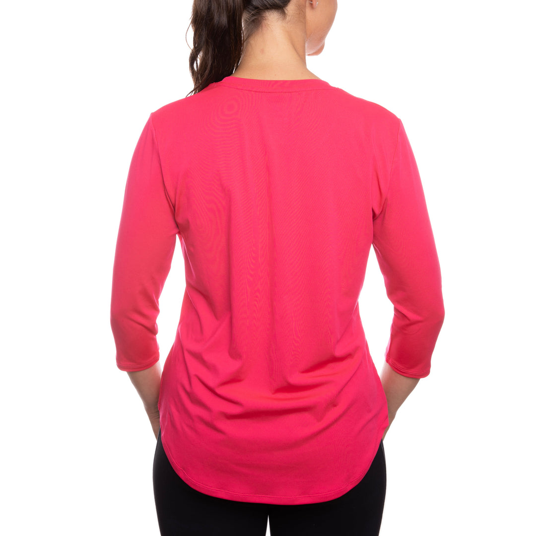 T-shirt rafraîchissant manches 3/4 femme — Ni trop chaud, ni trop froid