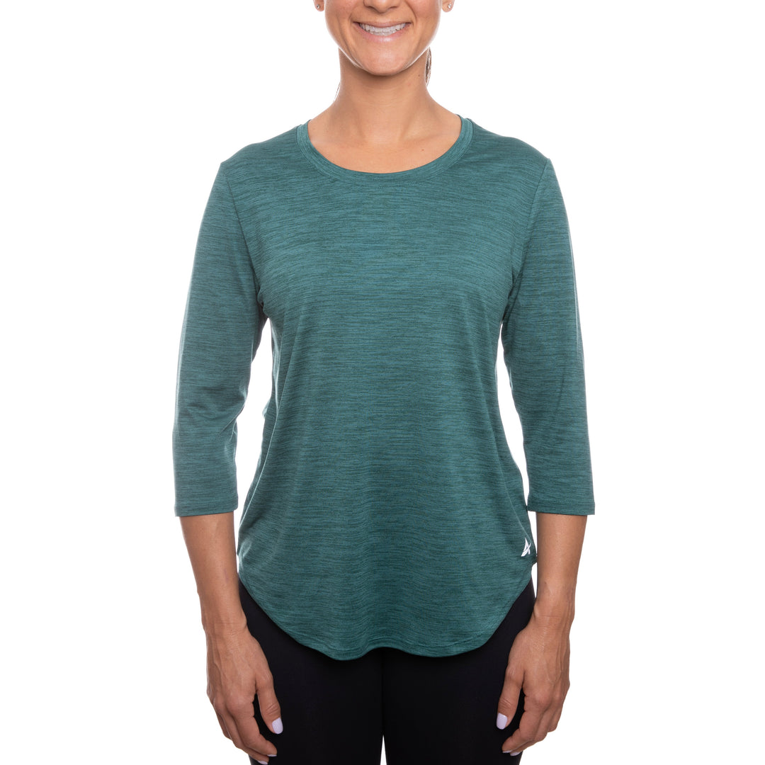 T-shirt rafraîchissant manches 3/4 femme — Ni trop chaud, ni trop froid