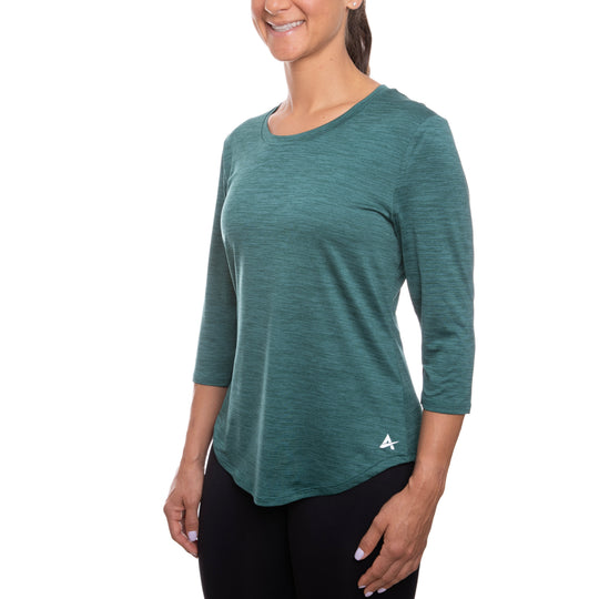 T-shirt rafraîchissant manches 3/4 femme — Ni trop chaud, ni trop froid
