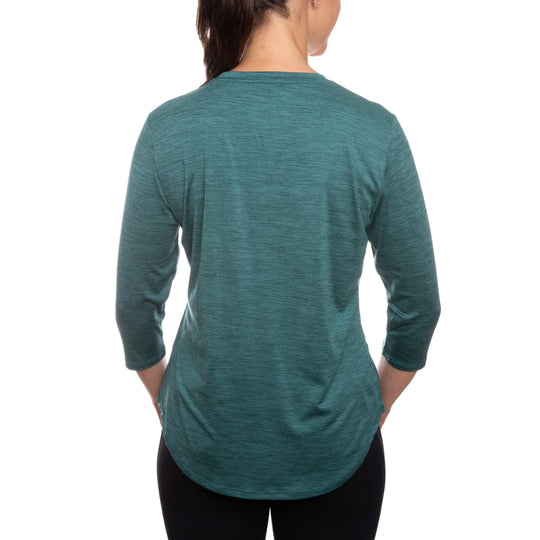 T-shirt rafraîchissant manches 3/4 femme — Ni trop chaud, ni trop froid