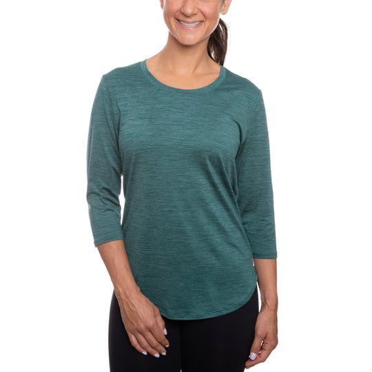 T-shirt rafraîchissant manches 3/4 femme — Ni trop chaud, ni trop froid