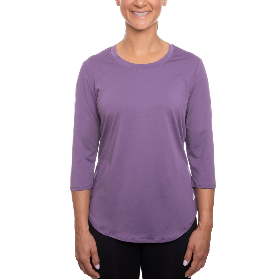 T-shirt rafraîchissant manches 3/4 femme — Ni trop chaud, ni trop froid