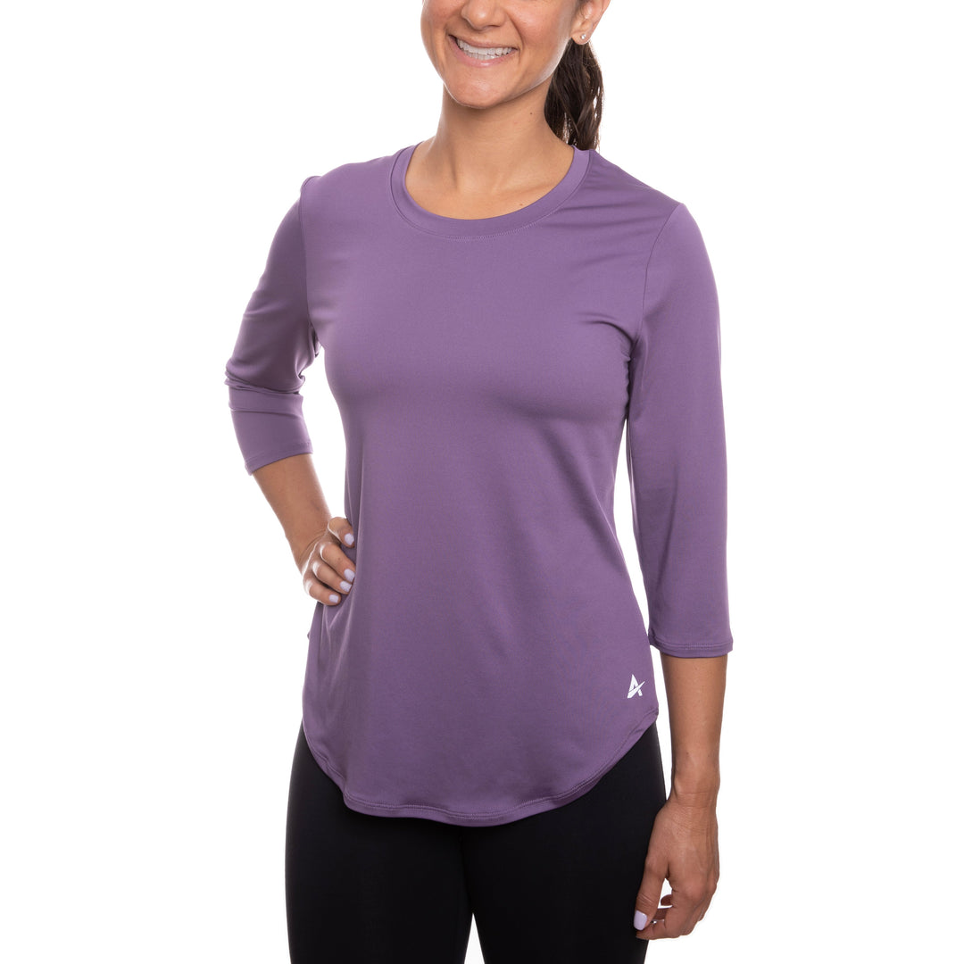 T-shirt rafraîchissant manches 3/4 femme — Ni trop chaud, ni trop froid